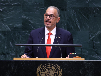 Haiti's Prime Minister Alix Didier Fils-Aime speaks during the 81st United Nations General