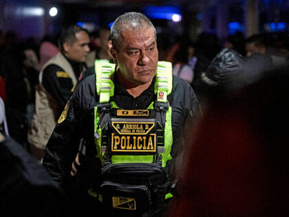 Peru's Police General Oscar Arriola takes part in the anti-human trafficking operation "So