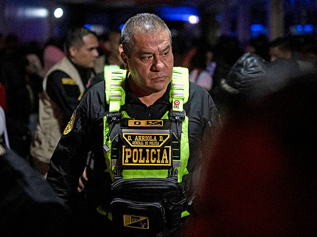 Peru's Police General Oscar Arriola takes part in the anti-human trafficking operation "So