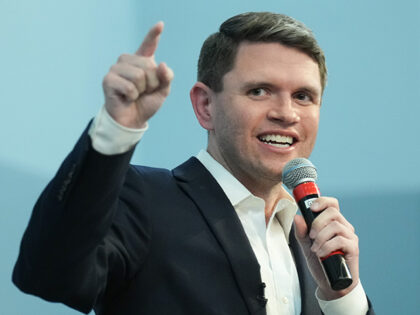 U.S. Senate candidate James Talarico speaks at Wheeler Avenue Baptist Church in Houston on