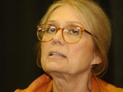 TOLEDO, OH - OCTOBER 25: Gloria Steinem addresses the media with before documentary film m