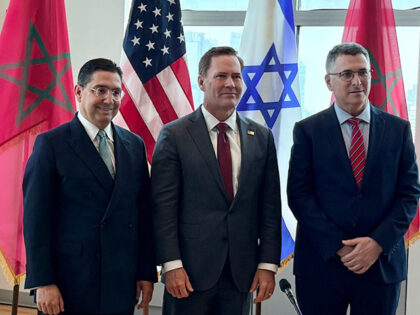 Israeli Foreign Minister Gideon Sa’ar and Moroccan Foreign Minister Nasser Bourita reach