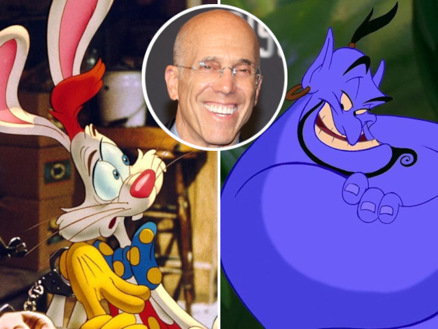 Jeffrey Katzenberg, Roger Rabbit, Aladdin genie