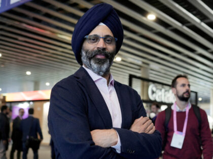 CEO of Character AI Karandeep Anand poses for a photo during the Mobile World Congress (MW