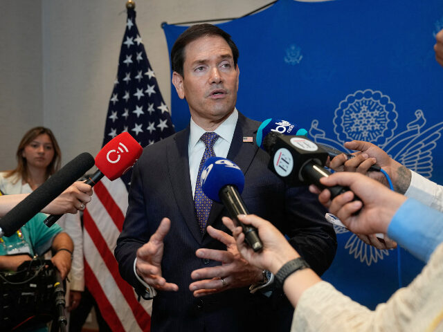 Marco Rubio US Secretary of State Marco Rubio speaks to the press in Barranquilla, Colombia, on Septem