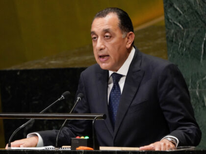 Mostafa Madbouly, Egypt's prime minister, during the United Nations General Assembly