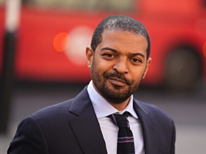 Noel Clarke arrives at the Royal Courts of Justice in London ahead of the start of his lib