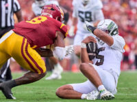USC’s Desman Stephens II Suspended for Dirty Hit that Sent Oregon QB to the Hospital
