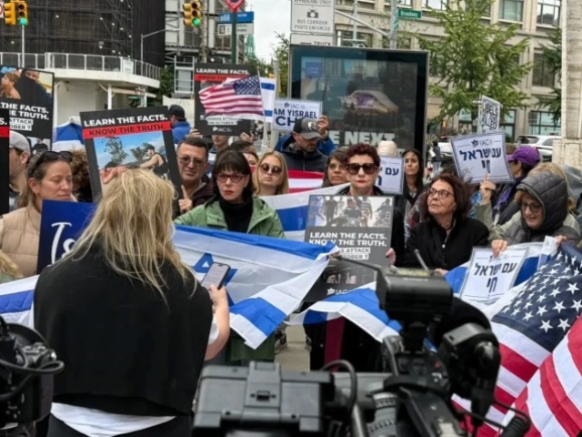 Video: Mass Protest Forms Outside the New York Film Festival Premiere of ‘Anti-Israel’ Doc ‘NAZA’