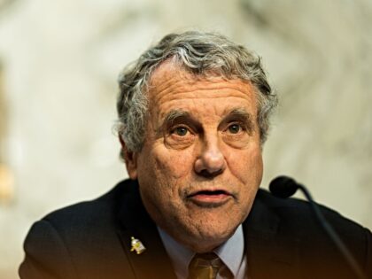 Senator Sherrod Brown, a Democrat from Ohio and chairman of the Senate Banking, Housing, a