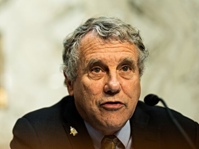 Senator Sherrod Brown, a Democrat from Ohio and chairman of the Senate Banking, Housing, a
