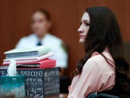Plymouth, MA - August 18: Lindsay Clancy listens to testimony at Plymouth Superior Court o