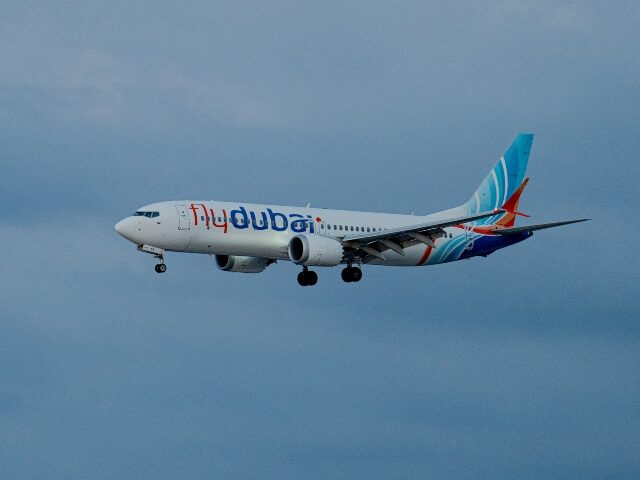 TZAFRIA, ISRAEL - SEPTEMBER 30: A plane carrying passengers from an earlier Flydubai fligh