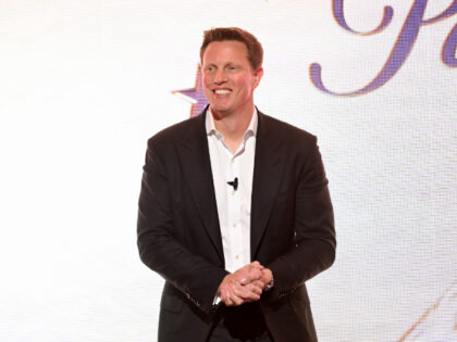 NEW YORK, NEW YORK - APRIL 22: David Ellison, Chairman & CEO, Paramount Skydance speak