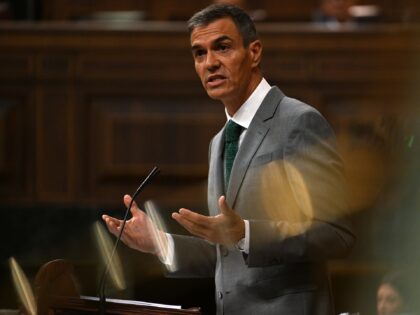 MADRID, SPAIN - SEPTEMBER 3: Spanish Prime Minister Pedro Sanchez addresses the plenary se