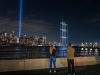 Watch: 2,977 Lights Shine Above New York to Honor 9/11 Twin Towers Victims