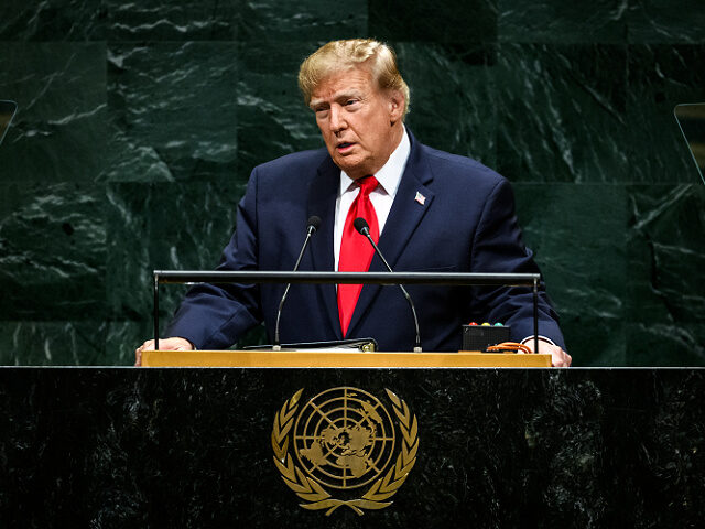 President Donald J. Trump delivers remarks to the 81st session of the United Nations Gener