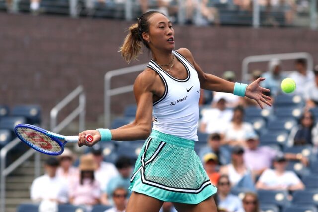 China's Zheng Qinwen is the first qualifier to reach the US Open women's singles