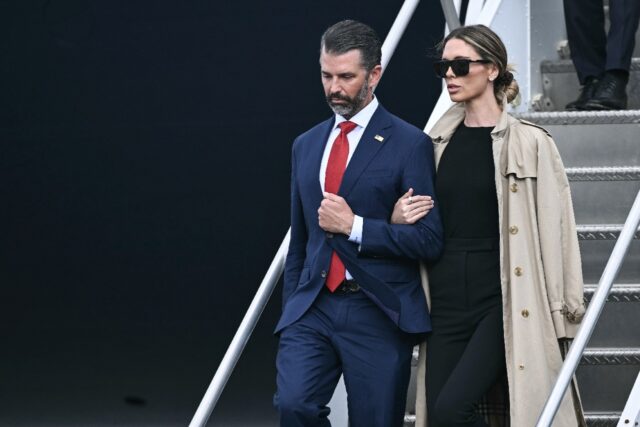 Donald Trump Jr. and his wife Bettina (R) confirmed that a Russian businessman with ties t