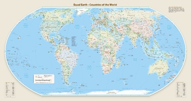 New look -- the Equal Earth global map