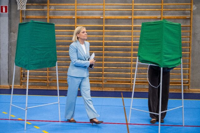 Left-wing opposition leader Magdalena Andersson is hoping to avoid a government backed by
