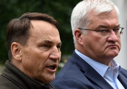Poland and Ukraine said Russia struck a Warsaw-bound train in west Ukraine but caused no c