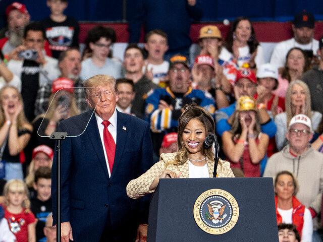 ‘Queen of Rap’ Nicki Minaj at Trump Rally Calls on Michiganders to Vote for GOP’s Mike Rogers