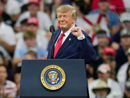 Title: Trump Image ID: 26296686665259 Article: President Donald Trump speaks during a camp