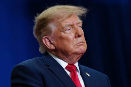 President Donald Trump speaks during a campaign rally at McMorran Place Sports and Enterta