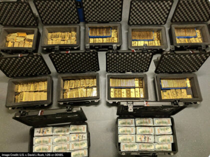 Cash and gold bars recovered in search of Rush's residence. @The Justice Dept/X