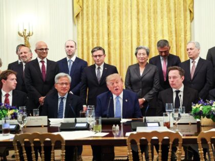 Donald Trump with AI leaders