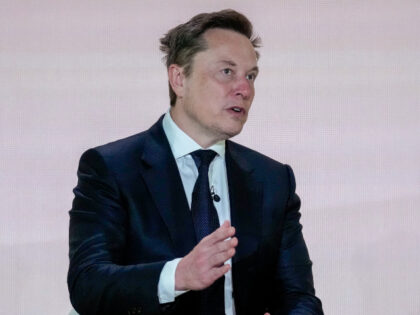 Elon Musk, chief executive officer of Tesla Inc., during the launch of America.gov in Wash