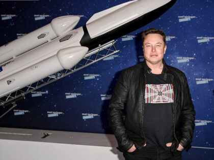 SpaceX owner and Tesla CEO Elon Musk poses on the red carpet of the Axel Springer Award 20