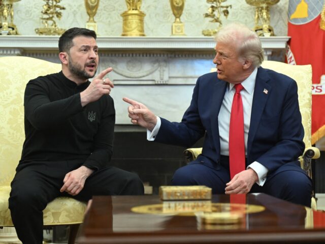 US President Donald Trump and Ukraine's President Volodymyr Zelensky meet in the Oval Offi