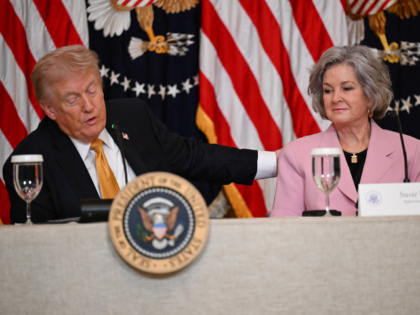 GettyImages-2266422008 US President Donald Trump hosts a lunch with the Kennedy Center Board members as chief of