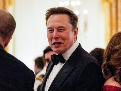 GettyImages-2296349180 Elon Musk, chief executive officer of Tesla Inc., during a state dinner with Chinese Presi