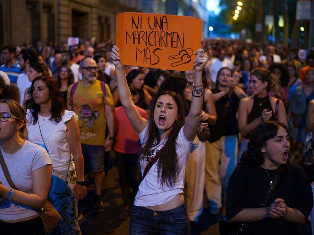 SPAIN - SEPTEMBER 26: Thousands of people at a demonstration to protest against the evicti