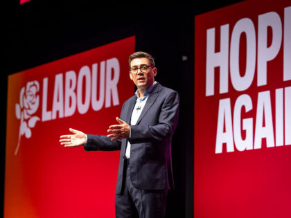 Andy Burnham, the Prime Minister and leader of the Labour Party gives his leaders speech a