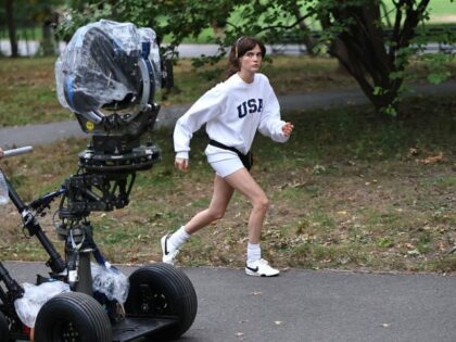 Cara Delevingne is seen on the set of the film "Preppy" in Central Park, Manhattan on Octo