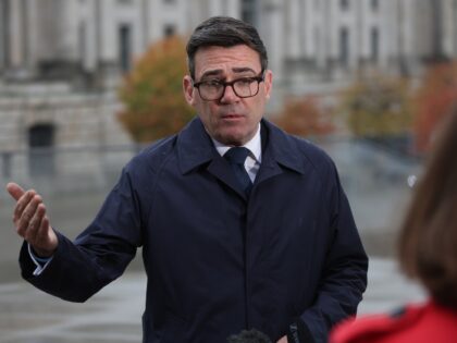 BERLIN, GERMANY - OCTOBER 08: British Prime Minister Andy Burnham gives a television inter