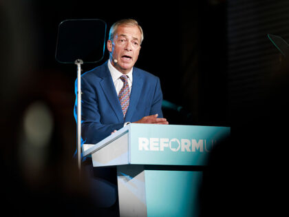 Reform UK Leader Nigel Farage News Conference Nigel Farage, leader of Reform UK, during a news conference in Hythe, UK, on Monday, Oct.