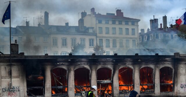 France Rioters Torch Lyon Tourism Office, Break Into Marseille City Hall