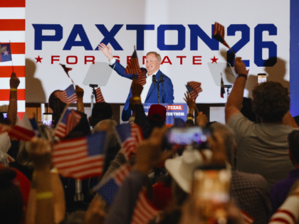 Ken Paxton, Texas attorney general and Republican US Senate candidate, during a "Come and