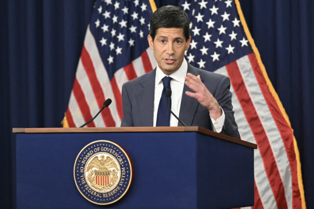 US-ECONOMY-FED-RATE-INFLATION US Federal Reserve Chair Kevin Warsh speaks during a press conference following the Federa