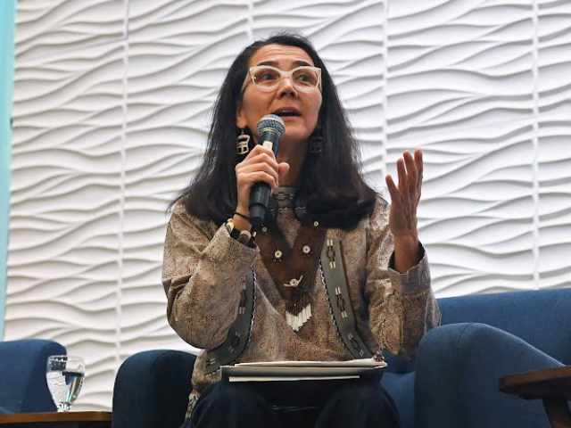 GettyImages-2302028577 This October 23, 2026, photo shows Mary Peltola, Democratic candidate for US Senate in Ala