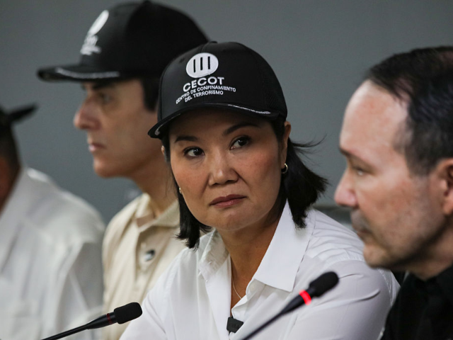 GettyImages-2302085169 SAN VICENTE, EL SALVADOR - OCTOBER 29: President of Peru Keiko Fujimori tours the Terroris