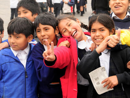Middle School Students, Lima, Peru. (Photo by Education Images/Universal Images Group via