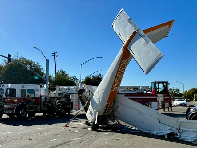 One Child, Two Adults Injured When Small Plane Crashes on Roadway