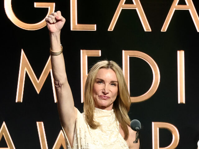 Jennifer Welch Jennifer Welch and Angie Sullivan accept an award onstage during the 37th Annual GLAAD Med