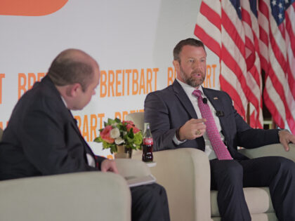 DHS Secretary Markwayne Mullin talks to Breitbart Washington bureau chief Matthew Boyle at
